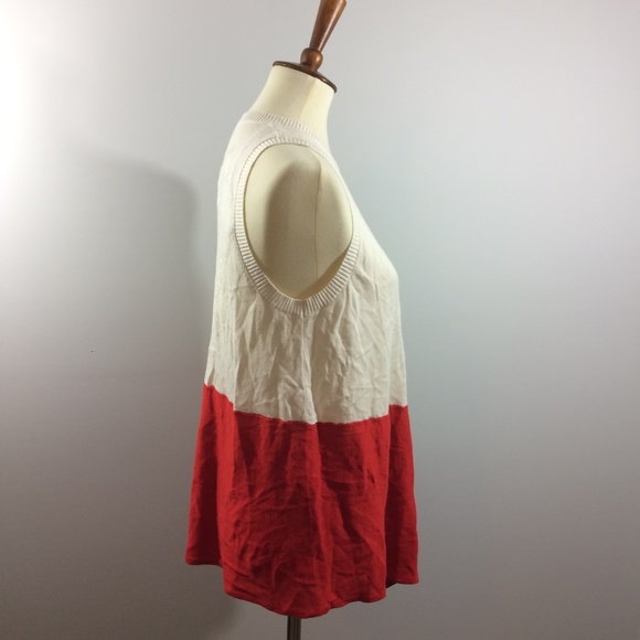 NEW Anne Klein Sleeveless Linen Blend Sweater M - Picture 2 of 7